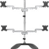 StarTechcom Quad Monitor Stand - Desktop VESA 4 Monitor Arm up to 32 Screens - Ergonomic Articulating Pole Mount - Adjustable - - 4 ARMQUADSS