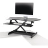 Ergotron WorkFit Corner Standing Desk Converter - Up to 30 Screen Support - 1588 kg Load Capacity - Desktop Tabletop - Black 33-468-921