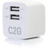 C2G 2-Port USB Wall Charger - AC to USB Adapter 5V 21A Output - 120 V AC 230 V AC Input - 5 V DC210 A Output 22322