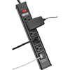 Tripp Lite Surge Protector Power Strip 5-Outlet 2 USB Charging Ports 6ft Cord - 5 x NEMA 5-15R 2 x USB - 1875 VA - 450 J - 120 V AC - TLM526USBB