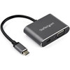 StarTechcom USB C Multiport Video Adapter - USB-C to 4K 60Hz Mini DisplayPort 12 HBR2 HDR or 1080p VGA Monitor Display Adapter - - CDP2MDPVGA