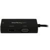 StarTechcom Mini DisplayPort Adapter - 3-in-1 - 1080p - Monitor Adapter - Mini DP to HDMI  VGA  DVI Adapter Hub - Connect a Mini PC MDP2VGDVHD