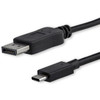 StarTechcom 6ft18m USB C to DisplayPort 12 Cable 4K 60Hz - USB Type-C to DP Video Adapter Monitor Cable HBR2 - TB3 Compatible - - CDP2DPMM6B