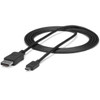 StarTechcom 6ft18m USB C to DisplayPort 12 Cable 4K 60Hz - USB Type-C to DP Video Adapter Monitor Cable HBR2 - TB3 Compatible - - CDP2DPMM6B