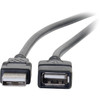 C2G USB Extension Cable - Type A Male USB - Type A Female USB - 2m - Black 52107