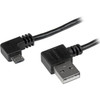 StarTechcom 1m 3 ft Micro-USB Cable with Right-Angled Connectors - MM - USB A to Micro B Cable - Charge and sync your Micro-USB from USB2AUB2RA1M