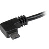 StarTechcom 1m 3 ft Micro-USB Cable with Right-Angled Connectors - MM - USB A to Micro B Cable - Charge and sync your Micro-USB from USB2AUB2RA1M