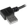 StarTechcom 1m 3 ft Micro-USB Cable with Right-Angled Connectors - MM - USB A to Micro B Cable - Charge and sync your Micro-USB from USB2AUB2RA1M