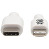 Tripp Lite USB-C to Lightning Cable MM White 3 ft 09 m - 3 ft LightningUSB Data Transfer Cable for iPhone iPad iPod Wall M102-003-WH Tripp Lite USB-C to Lightning Cable MM White 3 ft 09 m - 3 ft LightningUSB Data Transfer Cable for iPhone iPad iPod Wall M102-003-WH