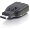 C2G USB 30 USB-C to USB-A Adapter MF - Black - USB Data Transfer Cable for Smartphone Tablet Notebook Desktop Computer Flash - C 28868