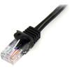 StarTechcom 10 ft Black Cat5e Snagless UTP Patch Cable - Make Fast Ethernet network connections using this high quality Cat5e Cable 45PATCH10BK
