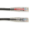 Black Box GigaTrue 3 Cat6 UTP Patch Network Cable - 3 ft Category 6 Network Cable for Patch Panel Wallplate Network Device - First C6PC70-BK-03