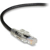 Black Box GigaBase 3 Cat5e UTP Patch Network Cable - 15 ft Category 5e Network Cable for Patch Panel Wallplate Network Device - 1 x C5EPC70-BK-15