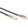 Black Box GigaTrue 3 Cat6 SFTP Patch Network Cable - 10 ft Category 6 Network Cable for Patch Panel Wallplate Network Device - 1 C6PC70S-BK-10