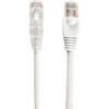 Black Box Slim-Net Cat6a UTP Patch Network Cable - 7 ft Category 6a Network Cable for Patch Panel Wallplate Network Device - First C6APC28-WH-07