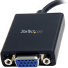 StarTechcom Mini DisplayPort to VGA Adapter - Black - 1080p - Thunderbolt to VGA Monitor Adapter - Mini DP to VGA Converter - Connect MDP2VGA