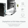 StarTechcom DisplayPort to VGA Adapter Active DP to VGA Converter 1080p Video DP to VGA Monitor Adapter Dongle DisplayPort - to DP DP2VGA2