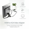 StarTechcom HDMI to VGA Adapter - 1080p - 1920 x 1080 - Black - HDMI Converter - VGA to HDMI Monitor Adapter - Connect an HDMI Laptop HD2VGAE2