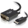 C2G 10ft DisplayPort Male to Single Link DVI-D Male Adapter Cable - Black - 10 ft DisplayPortDVI-D Video Cable for Notebook Monitor 54330