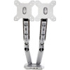 StarTechcom Desk Mount Dual Monitor Arm with USB  35mm Audio - Desk Clamp Ergonomic VESA Mount for up to 32 inch Displays - Full - ARMSLIMDUOS