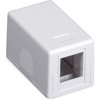 Black Box Surface Mount Housing Port Value Line - 1 x Sockets - White SMH-1
