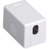 Black Box Surface Mount Housing Port Value Line - 1 x Sockets - White SMH-1