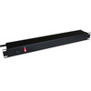 Hammond 19 Inch 8 Outlet Horizontal Rack Mount Power Strip - 6ft Cord 5-15P Plug 5-15R Rear Receptacles with OnOff Switch