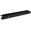Hammond 19 Inch 8 Outlet Horizontal Rack Mount Power Strip - 6ft Cord 5-15P Plug 5-15R Rear Receptacles with OnOff Switch
