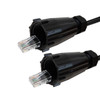RJ45 Male with IP68 Shroud to RJ45 Male with IP68 Shroud Cat6a UTP Outdoor UV  Direct Burial Patch Cable