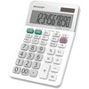 Sharp Calculators EL-330WB 10-Digit Professional Desktop Calculator - 4-Key Memory Sign Change Backspace Key Auto Power Off Double EL330WB