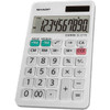 Sharp Calculators EL-377WB 10-Digit Professional Handheld Calculator - Sign Change Auto Power Off - 10 Digits - LCD - 03 x 28 x - EL377WB