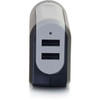 C2G 2-Port USB Wall Charger - AC to USB Adapter 5V 48A Output - 120 V AC 230 V AC Input - 49 V DC480 A 53 V DC 48 V DC 20276