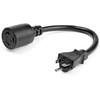 StarTechcom 3ft  09m Power Adapter Cord - Heavy Duty NEMA-L5-20R to NEMA-5-20P - External Power Cable - 12 AWG Power Cord - For - V PAC520PLR3