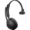 Jabra Evolve2 65 Headset - Mono - USB Type A - Wireless - Bluetooth - Over-the-head - Monaural - Supra-aural - Black 26599-889-999