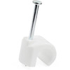 StarTechcom 100 Pk L Cable Clips w Nail - Reusable Nail-in Clamps - Cord MountingHolding Clips - Cable Tacks Wire Fasteners White CBMNMCC3