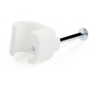 StarTechcom 100 Pk L Cable Clips w Nail - Reusable Nail-in Clamps - Cord MountingHolding Clips - Cable Tacks Wire Fasteners White CBMNMCC3
