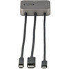 StarTechcom 3-in-1 Multiport to HDMI Adapter 4K 60Hz USB-C HDMI or Mini DP to HDMI Video Converter Conference Room Digital AV - to CDPHDMDP2HD