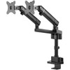 V7 DMPRO2DTA-3N Desk Mount for Monitor - Matte Black - 2 Displays Supported - 32 Screen Support - 16 kg Load Capacity DMPRO2DTA-3N