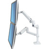 Ergotron Clamp Mount for Monitor - White - 2 Displays Supported - 24 Screen Support - 1814 kg Load Capacity 45-502-216