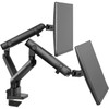 Amer Mounting Arm for Curved Screen Display Flat Panel Display - Matte Black - 2 Displays Supported - 32 Screen Support - 16 kg HYDRA2B