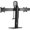 Tripp Lite Safe-IT DDVD1727AM Desk Mount for Monitor HDTV Flat Panel Display Curved Screen Display - Black - Adjustable Height - 1 DDVD1727AM
