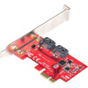 StarTechcom SATA PCIe Card 2 Port PCIe SATA Expansion Card 6Gbps SATA PCI Express to SATA Adapter Non-RAID PCIe to SATA - SATA - 2P6G-PCIE-SATA-CARD