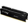 Kingston FURY Beast 32GB 2 x 16GB DDR5 SDRAM Memory Kit - For Motherboard - 32 GB 2 x 16GB - DDR5-4800PC5-38400 DDR5 SDRAM - 4800 KF548C38BBK2-32