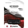 Kingston KC3000 1 TB Solid State Drive - M2 2280 Internal - PCI Express NVMe PCI Express NVMe 40 x4 - Desktop PC Notebook Device SKC3000S1024G