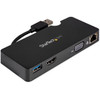 StarTechcom USB 30 Multiport Adapter  USB-C to USB-A Cable - Mac  Windows - For USB-A or USB-C laptops - HDMI  VGA - 1x USB-A - - BNDDKT30CAHV