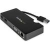 StarTechcom USB 30 Multiport Adapter  USB-C to USB-A Cable - Mac  Windows - For USB-A or USB-C laptops - HDMI  VGA - 1x USB-A - - BNDDKT30CAHV