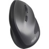 Adesso Antimicrobial Wireless Vertical Ergonomic Mouse - Optical - Wireless - Radio Frequency - 240 GHz - No - Gray Black - USB - - IMOUSE A20