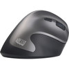 Adesso Antimicrobial Wireless Vertical Ergonomic Mouse - Optical - Wireless - Radio Frequency - 240 GHz - No - Gray Black - USB - - IMOUSE A20