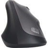 Adesso Antimicrobial Wireless Vertical Ergonomic Mouse - Optical - Wireless - Radio Frequency - 240 GHz - No - Gray Black - USB - - IMOUSE A20