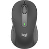 Logitech Signature M650 Mouse - Optical - Wireless - BluetoothRadio Frequency - Graphite - USB - 2000 dpi - Scroll Wheel - 5 - 5 - 910-006250